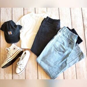 Forever 21 two pair of high waisted mom jeans size S for women